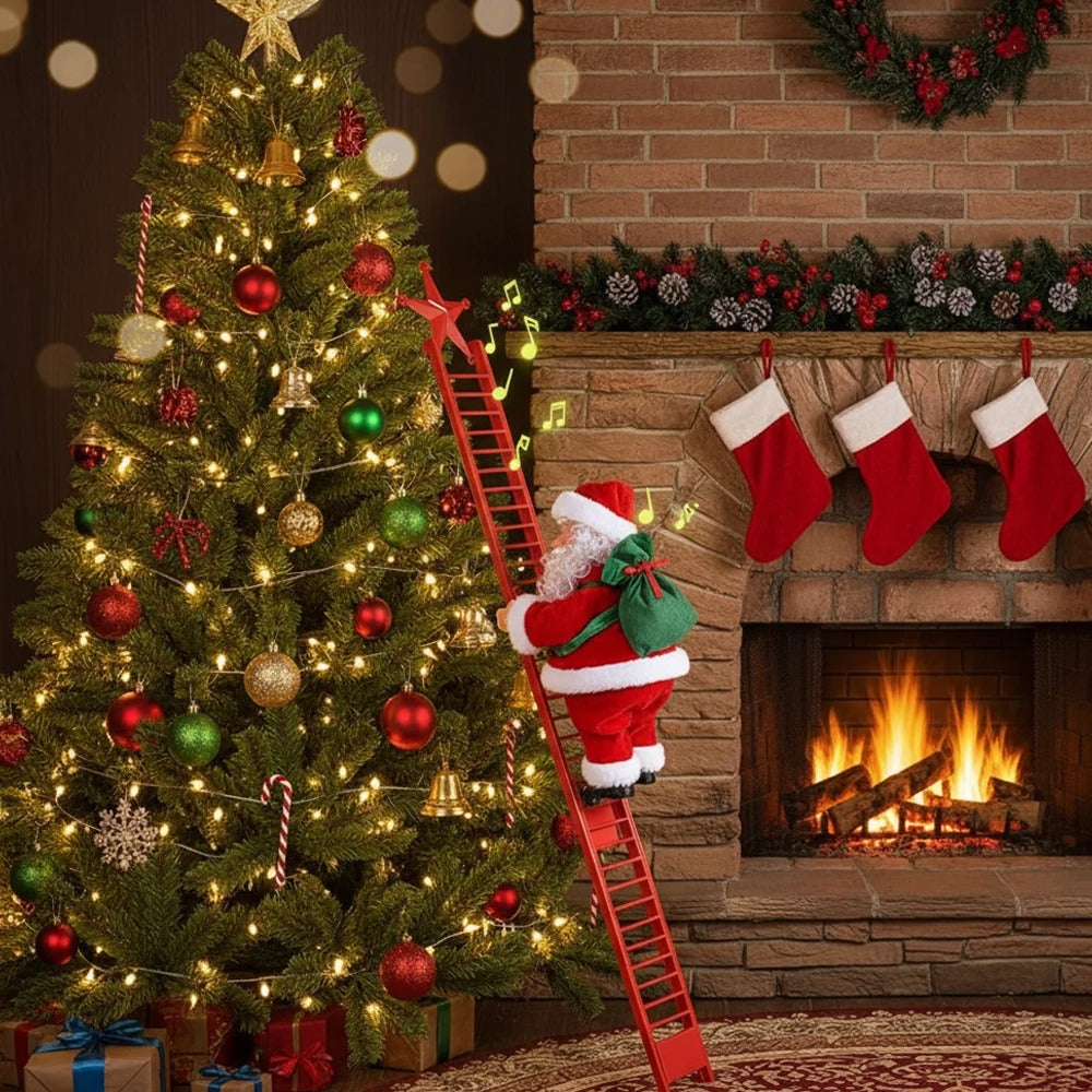 Babbo Natale arrampicatore